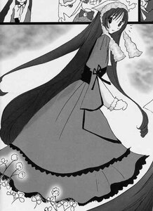 Rating: Safe Score: 0 Tags: 1girl blush dress greyscale hat image long_hair long_sleeves looking_at_viewer monochrome santa_hat solo standing suiseiseki very_long_hair User: admin