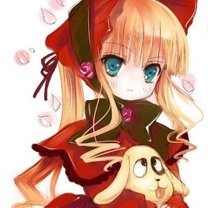 Rating: Safe Score: 0 Tags: 1girl blonde_hair blue_eyes bow dress image long_hair long_sleeves looking_at_viewer red_dress rose shinku simple_background solo twintails upper_body white_background User: admin