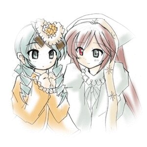 Rating: Safe Score: 0 Tags: 2girls blue_eyes dress flower hat heterochromia image kanaria long_hair long_sleeves looking_at_viewer multiple_girls pair red_eyes simple_background sisters suiseiseki upper_body white_background User: admin