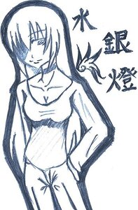Rating: Safe Score: 0 Tags: 1girl barasuishou breasts cleavage collarbone hair_over_one_eye image long_hair looking_at_viewer monochrome smile solo traditional_media very_long_hair User: admin