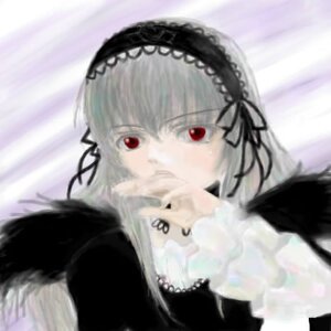 Rating: Safe Score: 0 Tags: 1girl bangs black_ribbon black_wings blurry depth_of_field frills hairband image long_sleeves looking_at_viewer red_eyes ribbon silver_hair solo suigintou wings User: admin