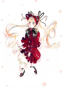 Rating: Safe Score: 0 Tags: 1girl black_footwear blonde_hair blue_eyes bonnet bow dress drill_hair flower full_body image long_hair long_sleeves pantyhose red_dress ribbon rose shinku shoes solo twintails very_long_hair User: admin