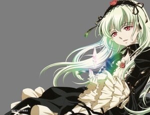 Rating: Safe Score: 0 Tags: 1girl black_dress dress flower frills hairband image lolita_hairband long_hair long_sleeves looking_at_viewer red_eyes ribbon rose solo suigintou very_long_hair User: admin