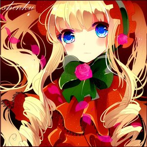 Rating: Safe Score: 0 Tags: 1girl bad_id bad_pixiv_id blonde_hair blue_eyes blush bonnet bow bowtie capelet character_name dress drill_hair flower frills image long_hair looking_at_viewer petals pink_flower pink_rose red_capelet remimim ringlets rose rozen_maiden shinku solo twin_drills twintails very_long_hair User: admin