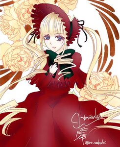 Rating: Safe Score: 0 Tags: 1girl bangs blonde_hair blue_eyes bonnet bow dress drill_hair flower image long_hair long_sleeves looking_at_viewer red_dress shinku solo twin_drills twintails very_long_hair User: admin