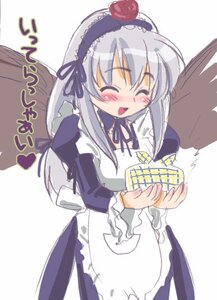 Rating: Safe Score: 0 Tags: 1girl apron auto_tagged black_wings blush closed_eyes dress frills hairband image juliet_sleeves long_hair long_sleeves open_mouth silver_hair simple_background solo suigintou white_background wings User: admin