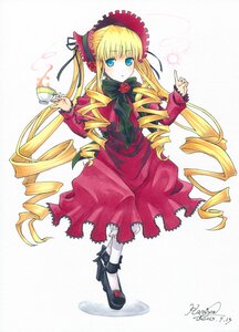 Rating: Safe Score: 0 Tags: 1girl artist_name blonde_hair blue_eyes blush bonnet bow cup dress drill_hair flower full_body image long_hair long_sleeves looking_at_viewer pink_rose ringlets rose shinku shoes sidelocks signature solo standing teacup twin_drills twintails very_long_hair User: admin