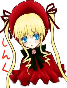 Rating: Safe Score: 0 Tags: 1girl blonde_hair blue_eyes bonnet bow bowtie capelet dress green_bow hat image long_hair long_sleeves looking_at_viewer red_capelet red_dress shinku sidelocks simple_background solo twintails upper_body white_background User: admin