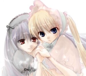 Rating: Safe Score: 0 Tags: 2girls blonde_hair blue_eyes dress image long_hair long_sleeves looking_at_viewer multiple_girls pair red_eyes ribbon shinku simple_background smile suigintou upper_body white_background User: admin