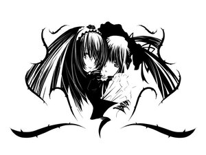 Rating: Safe Score: 0 Tags: 2girls akemi_homura dress greyscale hairband image long_hair looking_at_viewer monochrome multiple_girls pair shinku simple_background suigintou twintails white_background User: admin