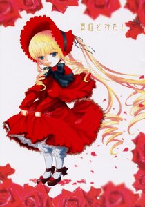 Rating: Safe Score: 0 Tags: 1girl blonde_hair blue_eyes blurry bonnet bow bowtie dress drill_hair flower image long_hair long_sleeves looking_at_viewer pantyhose petals pink_flower pink_rose red_capelet red_dress red_flower red_rose rose rose_petals shinku shoes solo twin_drills twintails very_long_hair white_legwear User: admin