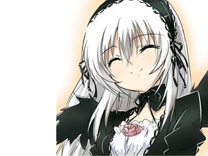 Rating: Safe Score: 0 Tags: 1girl bangs black_dress black_ribbon blush closed_eyes closed_mouth dress facing_viewer flower hairband image kuropan_(crow_panther) long_hair long_sleeves ribbon rose rozen_maiden silver_hair smile solo suigintou upper_body User: admin