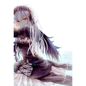Rating: Safe Score: 0 Tags: 1girl bangs black_dress black_hairband black_ribbon closed_mouth dress eyebrows_visible_through_hair flower frills gothic_lolita hair_between_eyes hairband image juliet_sleeves lolita_fashion long_hair long_sleeves looking_at_viewer puffy_sleeves red_eyes ribbon rose silver_hair solo suigintou very_long_hair white_background wide_sleeves User: admin