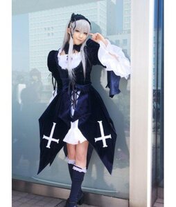 Rating: Safe Score: 0 Tags: 1girl boots dress frills full_body hairband long_hair long_sleeves looking_at_viewer silver_hair solo standing suigintou User: admin