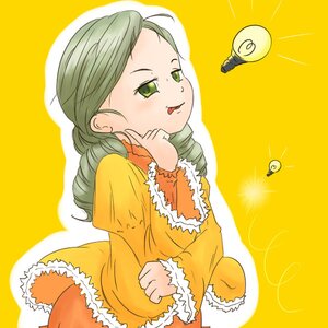 Rating: Safe Score: 0 Tags: 1girl blush dress fur_trim green_eyes green_hair image kanaria long_hair long_sleeves simple_background solo tongue tongue_out yellow_background yellow_theme User: admin