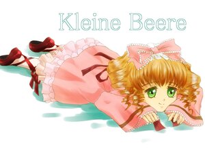 Rating: Safe Score: 0 Tags: 1girl blonde_hair bow character_name dress drill_hair frills full_body green_eyes hair_bow hina_ichigo hinaichigo image long_sleeves looking_at_viewer lying on_stomach pink_bow pink_dress red_footwear ribbon shoes smile solo white_background User: admin