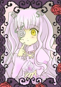 Rating: Safe Score: 0 Tags: 1girl blue_rose dress finger_to_mouth flower image kirakishou long_hair long_sleeves necklace pink_flower pink_hair pink_rose plant purple_rose red_flower red_rose rose rose_petals solo thorns traditional_media vines yellow_eyes yellow_rose User: admin