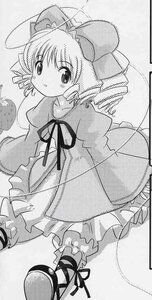 Rating: Safe Score: 0 Tags: 1girl bloomers bow dress drill_hair frills greyscale hat hina_ichigo hinaichigo image long_hair long_sleeves looking_at_viewer monochrome ribbon shoes solo standing User: admin