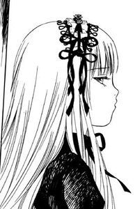 Rating: Safe Score: 0 Tags: 1girl bangs closed_mouth crown eyebrows_visible_through_hair from_side greyscale image long_hair looking_at_viewer monochrome profile ribbon simple_background solo suigintou upper_body white_background User: admin