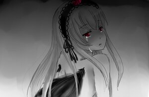 Rating: Safe Score: 0 Tags: 1girl eyebrows_visible_through_hair hairband image long_hair looking_at_viewer parted_lips red_eyes solo suigintou wings User: admin