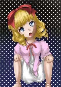 Rating: Safe Score: 0 Tags: 1girl bangs blonde_hair bloomers blue_eyes bow color_guide dress drill_hair halftone halftone_background hina_ichigo hinaichigo image long_sleeves looking_at_viewer open_mouth polka_dot polka_dot_background polka_dot_bikini polka_dot_bow polka_dot_bra polka_dot_dress polka_dot_legwear polka_dot_panties polka_dot_ribbon polka_dot_skirt polka_dot_swimsuit short_hair sitting solo User: admin