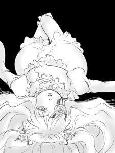 Rating: Safe Score: 0 Tags: 1girl breasts flower frills greyscale hair_flower hair_ornament image juliet_sleeves kirakishou long_hair long_sleeves looking_at_viewer monochrome parted_lips puffy_sleeves rose solo upper_body User: admin