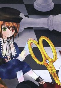 Rating: Safe Score: 0 Tags: 1girl argyle argyle_background brown_hair checkered checkered_background checkered_floor chess_piece dress frills green_eyes heterochromia image lolita_fashion long_sleeves perspective red_eyes short_hair sitting solo souseiseki tile_floor tiles top_hat User: admin