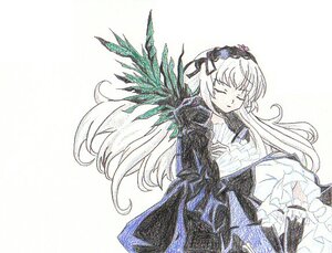 Rating: Safe Score: 0 Tags: 1girl bangs black_dress black_wings closed_eyes closed_mouth dress hairband image long_hair long_sleeves simple_background sleeping solo suigintou very_long_hair white_background wings User: admin