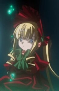 Rating: Safe Score: 0 Tags: 1girl blonde_hair blue_eyes bow bowtie dress image long_hair long_sleeves red_dress ribbon rose shinku solo upper_body User: admin