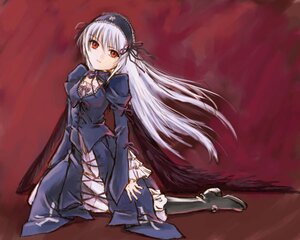 Rating: Safe Score: 0 Tags: 1girl black_dress black_ribbon boots cross-laced_clothes detached_collar dress flower frills full_body hairband image juliet_sleeves long_hair long_sleeves looking_at_viewer puffy_sleeves red_eyes ribbon rose silver_hair sitting solo suigintou very_long_hair wings User: admin