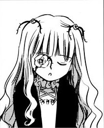 Rating: Safe Score: 0 Tags: 1girl dress glasses greyscale image kirakishou long_hair looking_at_viewer monochrome one_eye_closed simple_background solo two_side_up upper_body white_background User: admin