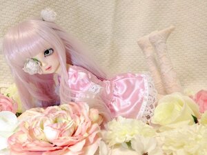 Rating: Safe Score: 0 Tags: 1girl doll dress flower frills kirakishou lips long_hair looking_at_viewer pink_dress pink_hair rose solo User: admin