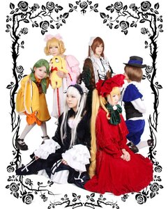 Rating: Safe Score: 0 Tags: blonde_hair bow brown_hair closed_eyes dress flower frills green_hair hat kanaria long_hair long_sleeves multiple_cosplay multiple_girls rose shinku short_hair siblings souseiseki suigintou tagme User: admin