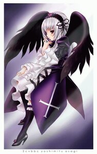 Rating: Safe Score: 0 Tags: 1girl black_wings boots dress feathers frilled_sleeves frills full_body hairband high_heel_boots high_heels image long_hair long_sleeves looking_at_viewer puffy_sleeves silver_hair solo standing suigintou wings User: admin