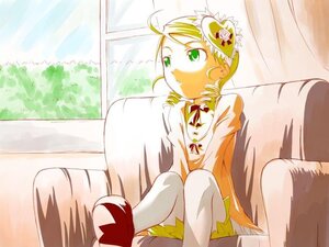 Rating: Safe Score: 0 Tags: 1girl blonde_hair curtains dress drill_hair green_eyes hair_ornament image kanaria leaf long_sleeves looking_at_viewer sitting solo tomoe_mami tree twin_drills window User: admin