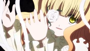 Rating: Safe Score: 0 Tags: 1girl bangs blonde_hair eyepatch flower frills image kirakishou long_hair pink_rose rose solo white_flower white_rose yellow_eyes User: admin