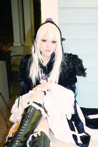 Rating: Safe Score: 0 Tags: 1girl 3d boots fur_trim hairband lips long_hair looking_at_viewer photo red_eyes sitting solo suigintou User: admin