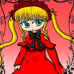 Rating: Safe Score: 0 Tags: 1girl blonde_hair blue_eyes bonnet bow bowtie dress image long_hair long_sleeves looking_at_viewer red_dress shinku sidelocks simple_background solo twintails User: admin