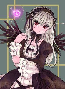 Rating: Safe Score: 0 Tags: 1girl black_dress black_wings closed_mouth detached_collar doll_joints dress feathered_wings flower frills hairband image joints lolita_hairband long_hair long_sleeves looking_at_viewer red_eyes ribbon silver_hair solo suigintou wings User: admin