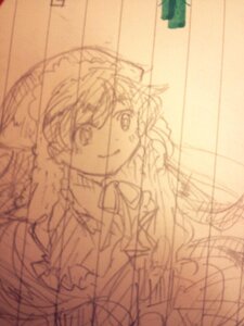 Rating: Safe Score: 0 Tags: 1girl bow braid hat image kirisame_marisa looking_at_viewer monochrome sketch smile solo suiseiseki traditional_media User: admin