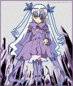 Rating: Safe Score: 0 Tags: 1girl barasuishou dress expressionless full_body image long_hair long_sleeves looking_at_viewer number purple_dress ribbon solo standing twintails very_long_hair wings yellow_eyes User: admin