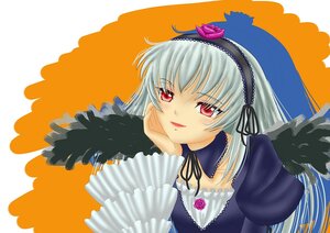 Rating: Safe Score: 0 Tags: 1girl auto_tagged black_wings detached_collar dress feathers flower frills hairband image long_hair long_sleeves looking_at_viewer red_eyes rose silver_hair smile solo suigintou wings User: admin