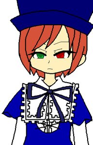 Rating: Safe Score: 0 Tags: 1girl blue_dress blue_headwear blue_neckwear blue_ribbon closed_mouth dress green_eyes hat heterochromia image red_eyes ribbon short_hair simple_background solo souseiseki upper_body white_background User: admin