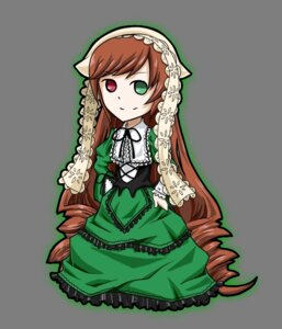 Rating: Safe Score: 0 Tags: 1girl brown_hair dress drill_hair frills full_body green_dress green_eyes heterochromia image long_hair long_sleeves looking_at_viewer red_eyes ribbon smile solo standing suiseiseki twin_drills very_long_hair User: admin