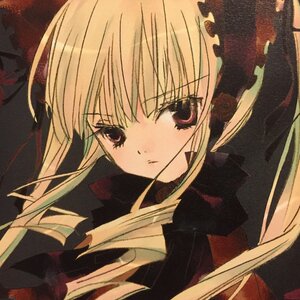 Rating: Safe Score: 0 Tags: 1girl bangs blonde_hair close-up closed_mouth expressionless gothic image long_hair long_sleeves looking_at_viewer shinku sidelocks simple_background solo upper_body User: admin