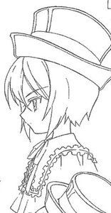Rating: Safe Score: 0 Tags: 1girl eyebrows_visible_through_hair frilled_shirt_collar frills from_side greyscale hat image monochrome profile short_hair solo souseiseki upper_body User: admin