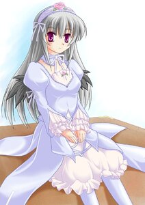 Rating: Safe Score: 0 Tags: 1girl alternate_color artist_request dress flower frilled_sleeves frills hairband image juliet_sleeves long_hair long_sleeves looking_at_viewer pantyhose photoshop_(medium) puffy_sleeves purple_eyes rozen_maiden silver_hair simple_background sitting smile solo suigintou white_background white_legwear white_theme wings User: admin