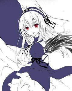 Rating: Safe Score: 0 Tags: 1girl bangs black_wings dress eyebrows_visible_through_hair frills hairband image juliet_sleeves long_hair long_sleeves looking_at_viewer puffy_sleeves red_eyes ribbon simple_background smile solo suigintou wings User: admin