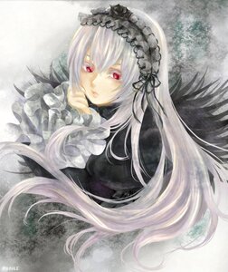 Rating: Safe Score: 0 Tags: 1girl bangs black_dress dress frills hairband image long_hair long_sleeves looking_at_viewer red_eyes silver_hair solo suigintou very_long_hair User: admin