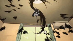 Rating: Safe Score: 0 Tags: 1girl animal bird black_feathers crow dove falling_leaves feathers flock flying hat image leaf long_hair maple_leaf seagull solo suigintou wings User: admin